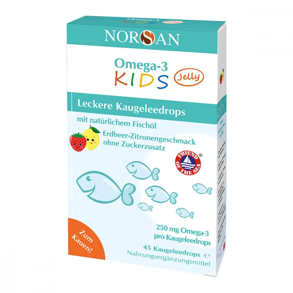 Omega 3 Kids Jelly FischÃ¶l Dragees Norsan
