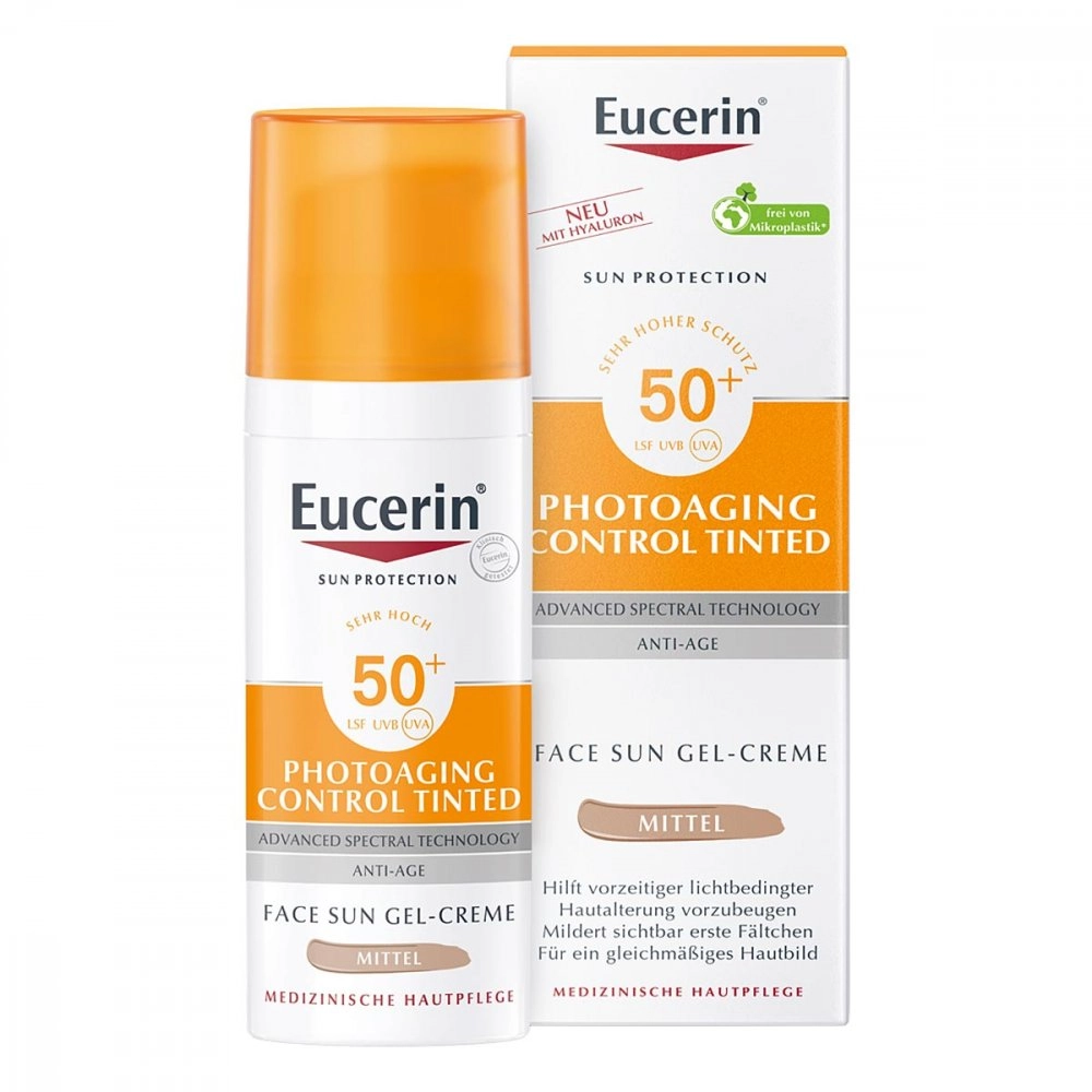 Eucerin Sun Photoaging Control Face CC Creme Mittel LSF 50+