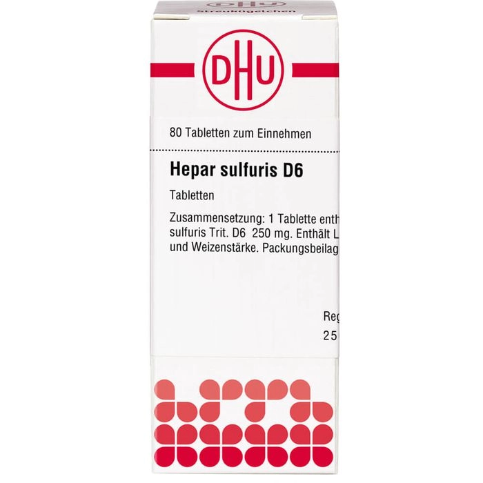 HEPAR SULFURIS D 6 Tabletten 80 St.