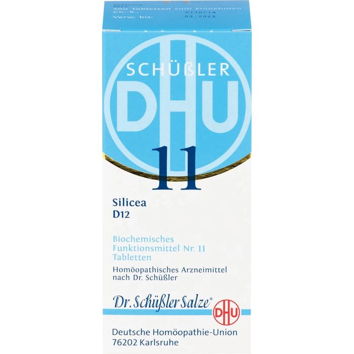 BIOCHEMIE DHU 11 Silicea D 12 Tabletten 200 St.