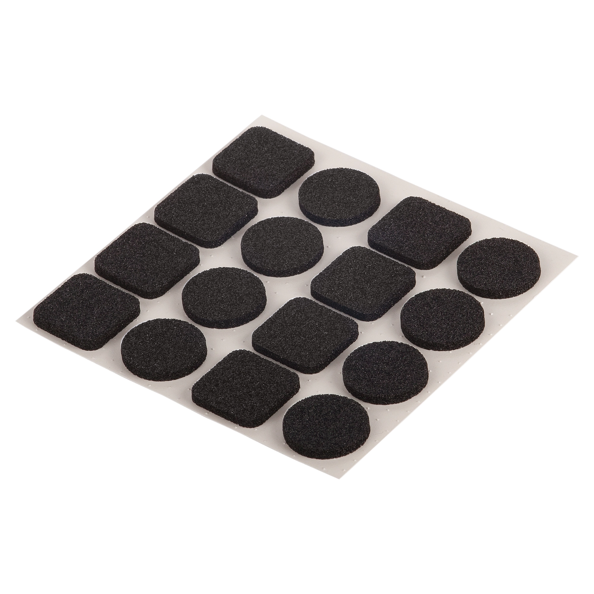 toom Antirutsch-Pads selbstklebend schwarz Ø 20 mm / 20 x 20 mm 16 Stück