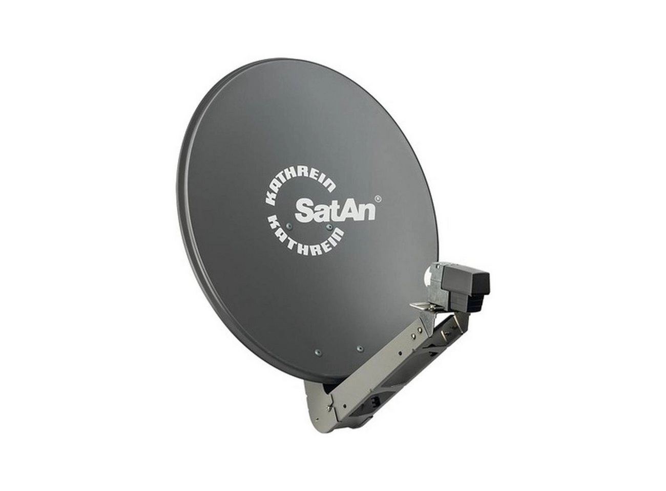 CAS70 Grau Satellitenschüssel 60 cm mit Single LNB - 0% Finanzierung (PayPal)