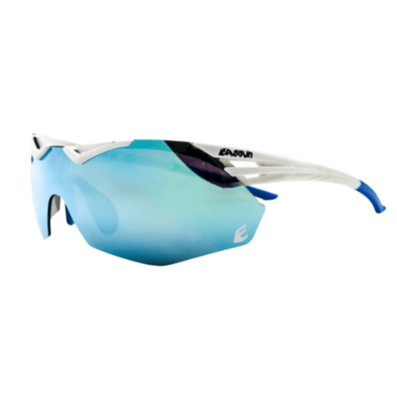 Eassun Avalon Matt Revo Blau Weiß Sonnenbrille