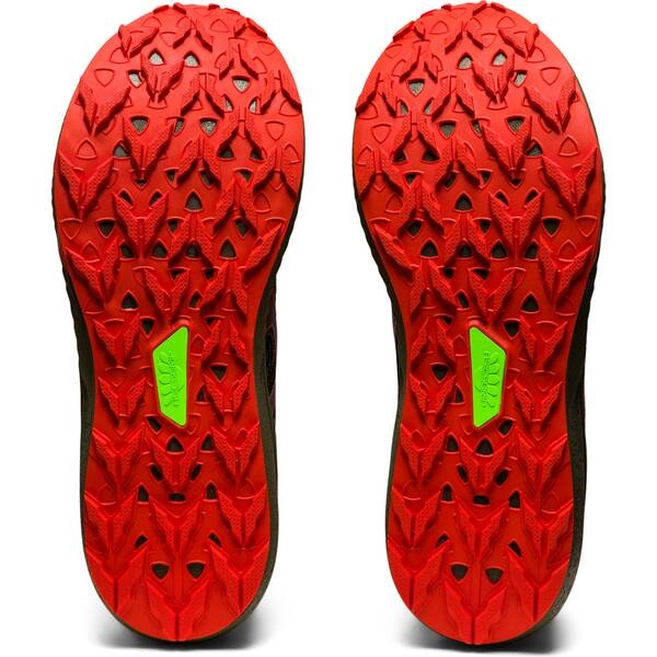 Asics Fuji Lite 3 Grün Rot AW22 Schuhe, Größe 42 - EUR