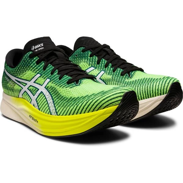 Turnschuhe Asics Magic speed 2 Grün Gelb AW22, Größe 43,5 - EUR