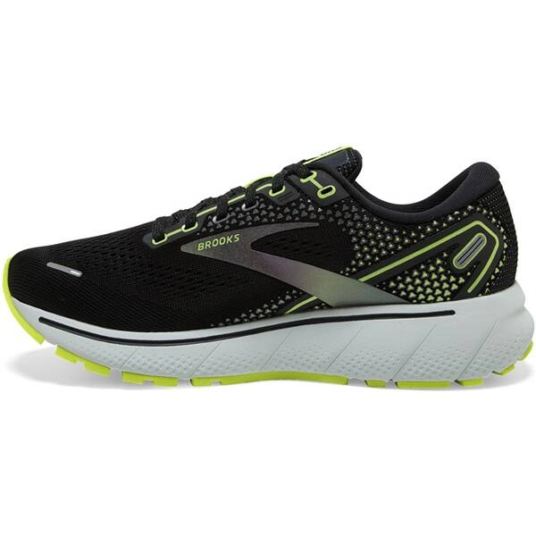 Brooks Ghost 14 Dämpfungsschuhe Schwarz Gelb AW21, Größe 45,5 - EUR