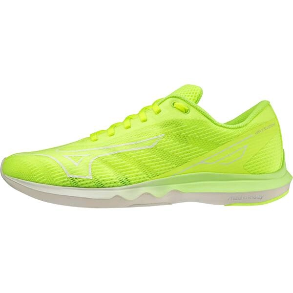 Mizuno Wave Shadow 5 Dämpfungsschuhe Gelb Fluor SS22, Größe 44,5 - EUR