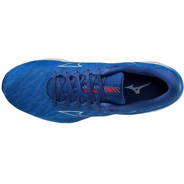 Turnschuhe Mizuno Wave Rider 26 Blau Weiß AW22, Größe 42 - EUR