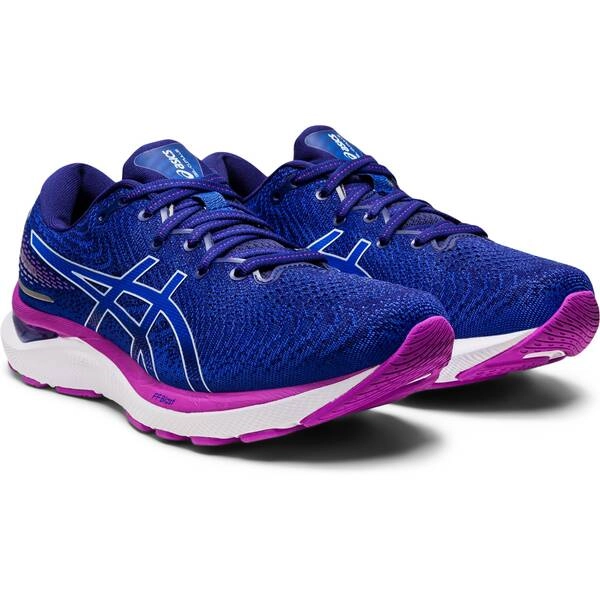 Asics Gel-Cumulus 24 Damenschuhe Blau Weiß AW22, Größe 38 - EUR