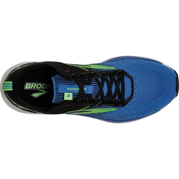 Brooks Ricochet 3 Dämpfungsschuhe Blau Grün Schwarz AW21, Größe 44,5 - EUR