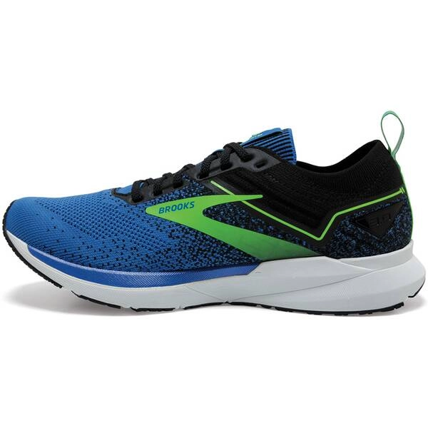 Brooks Ricochet 3 Dämpfungsschuhe Blau Grün Schwarz AW21, Größe 44,5 - EUR