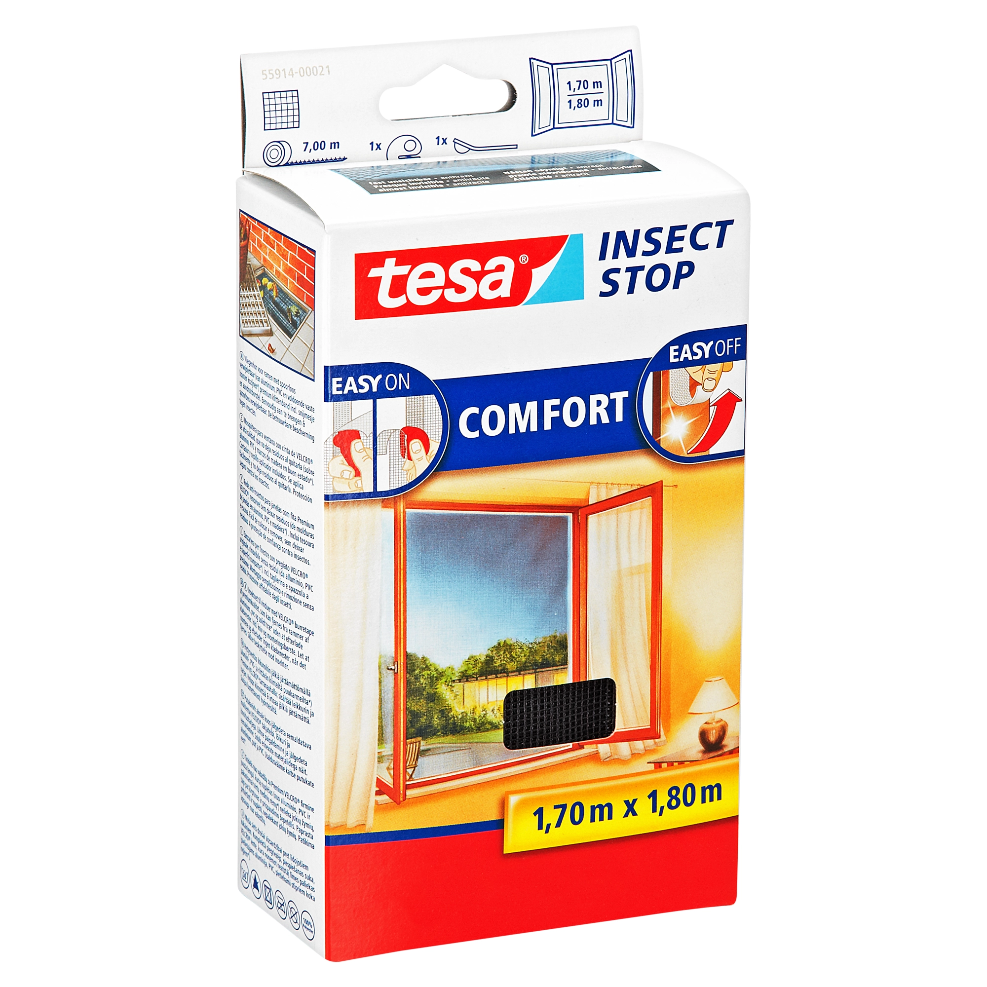 toom Insect Stop 'Comfort' Fensterfliegengitter 180 x 170 cm