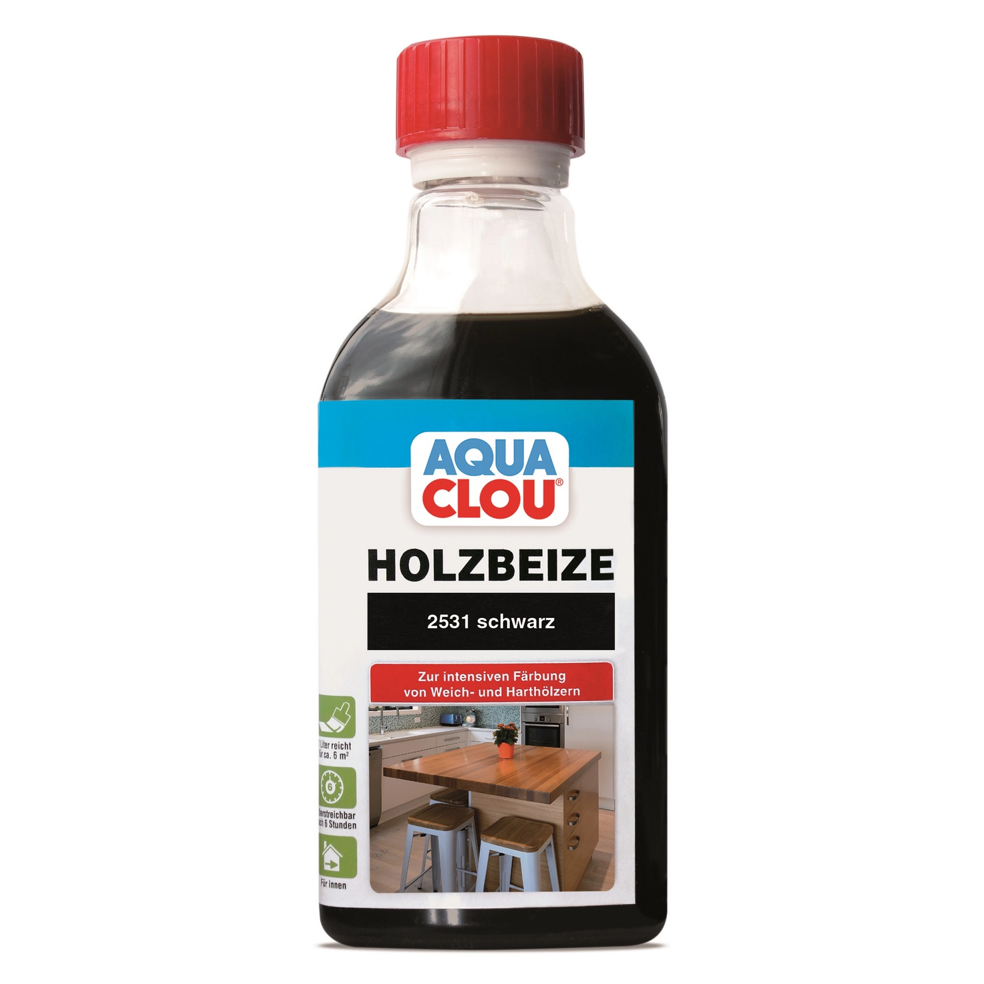 Clou Holzbeize schwarz 250 ml