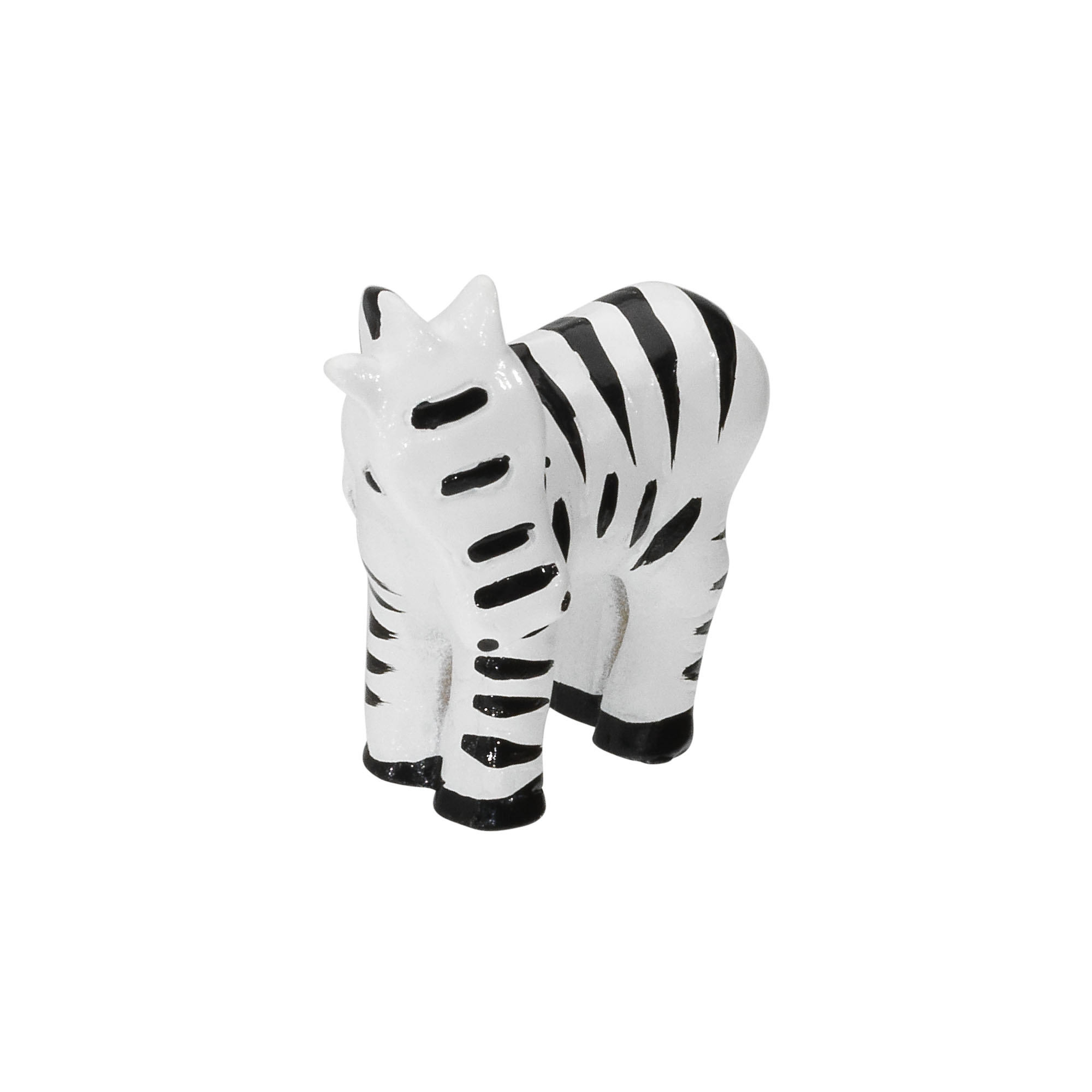 Siro Möbelknopf Zebra schwarz-weiß