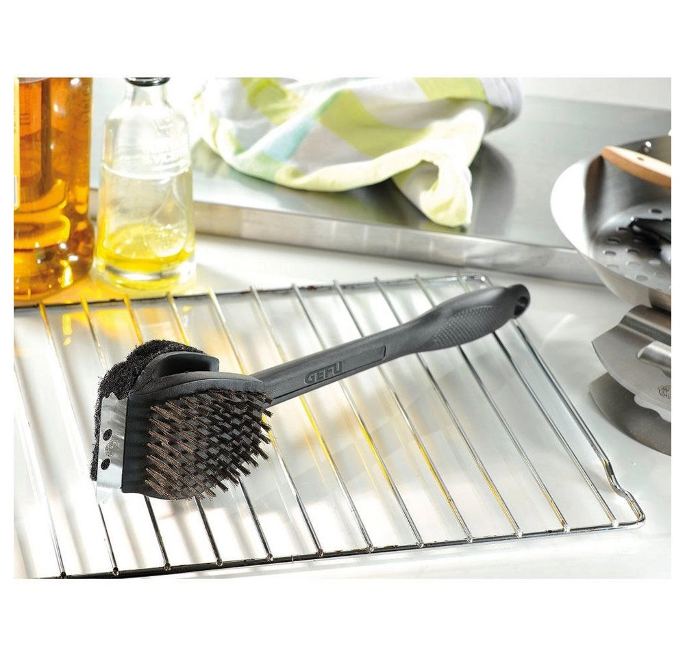 GEFU Grillbürste »Grillbürste 3 in 1 Edelstahl schwarz/silber«