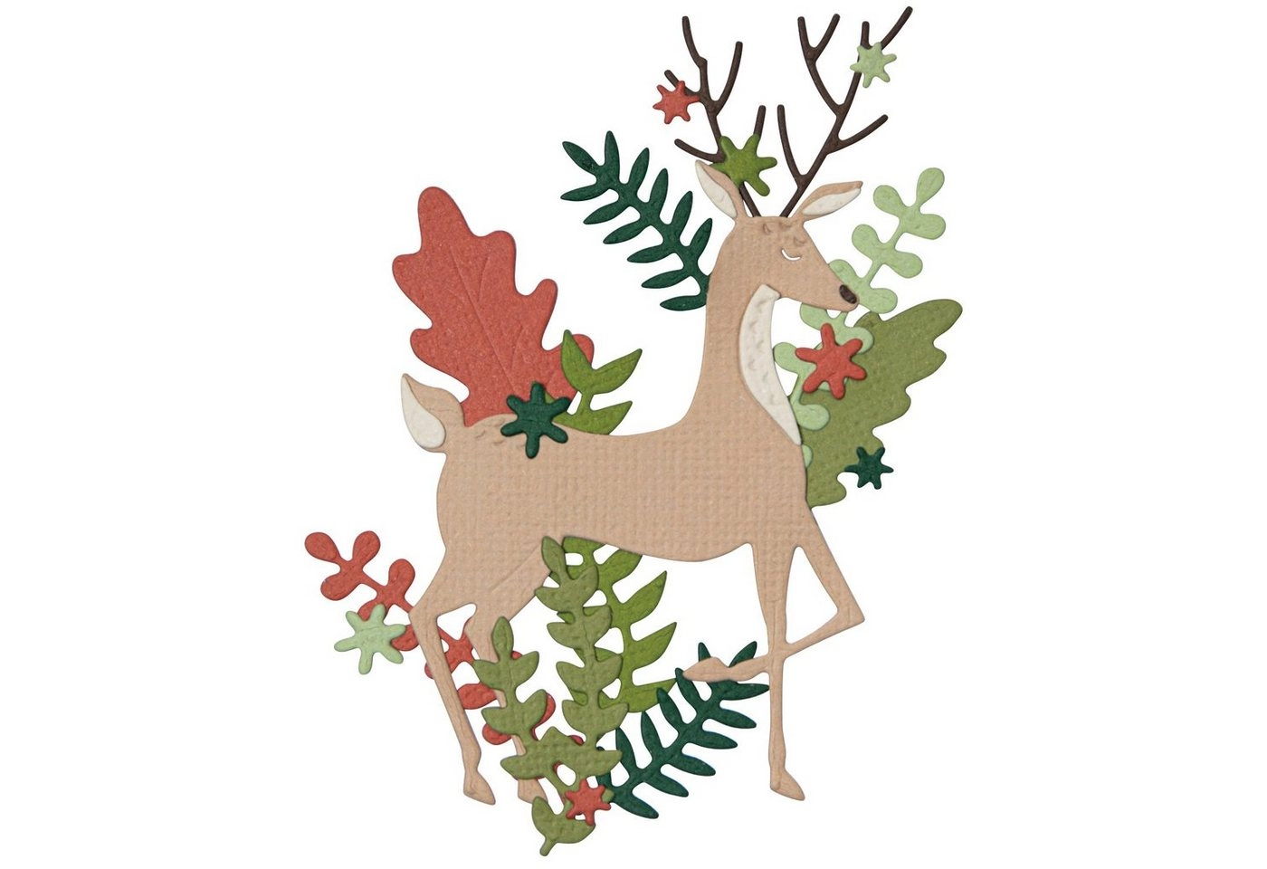 Sizzix Motivschablone »Thinlits Delightful Deer«, 19 Teile
