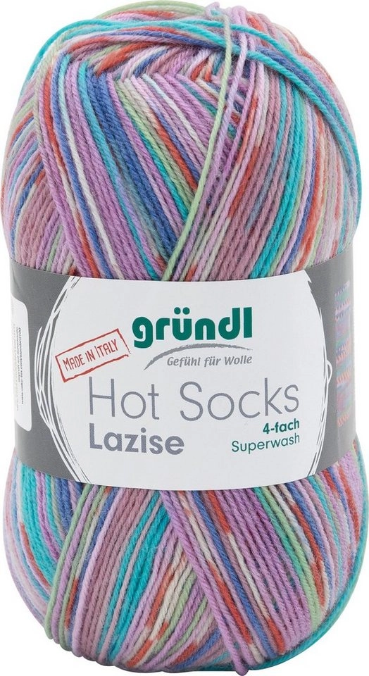 Gründl »Hot Socks Lazise« Häkelwolle, 4-fach, 100 g