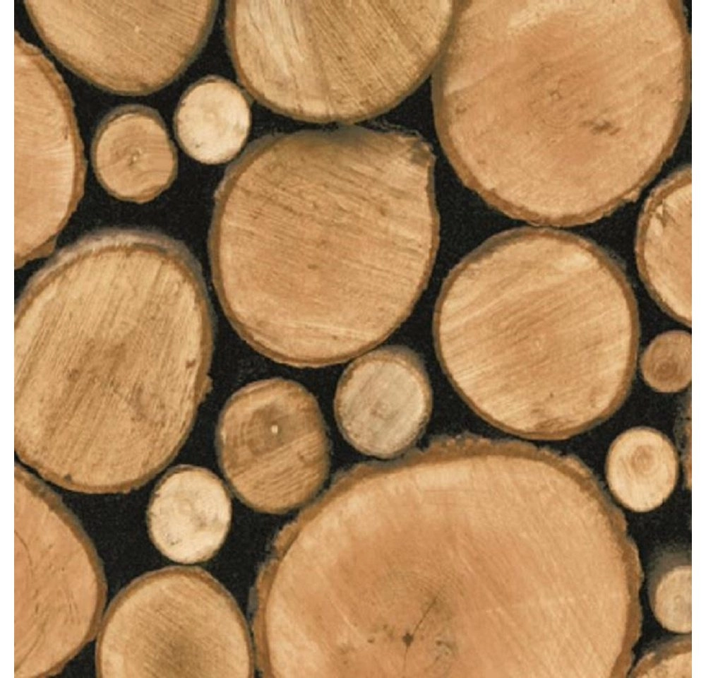 HaGa Dekorationsfolie »Klebefolie Logs in 45cm Breite (Meterware)«