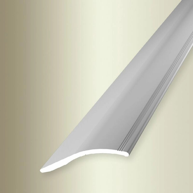 Anpassungsprofil | Breite: 40 mm | Höhe: 0 - 18 mm | Länge: 1000 mm | Aluminium eloxiert | Rampe | Silber | Selbstklebend - Silber - Proviston