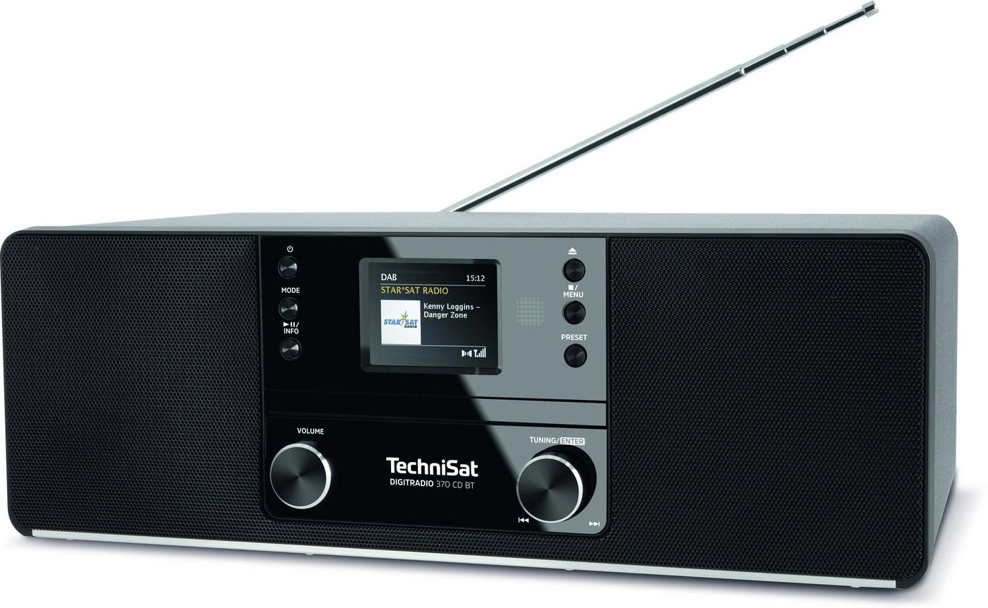 TechniSat DIGITRADIO 370 CD Digitalradio (DAB) (Digitalradio (DAB), UKW, 10,00 W, Powerbankfunktion, Weckerfunktion)