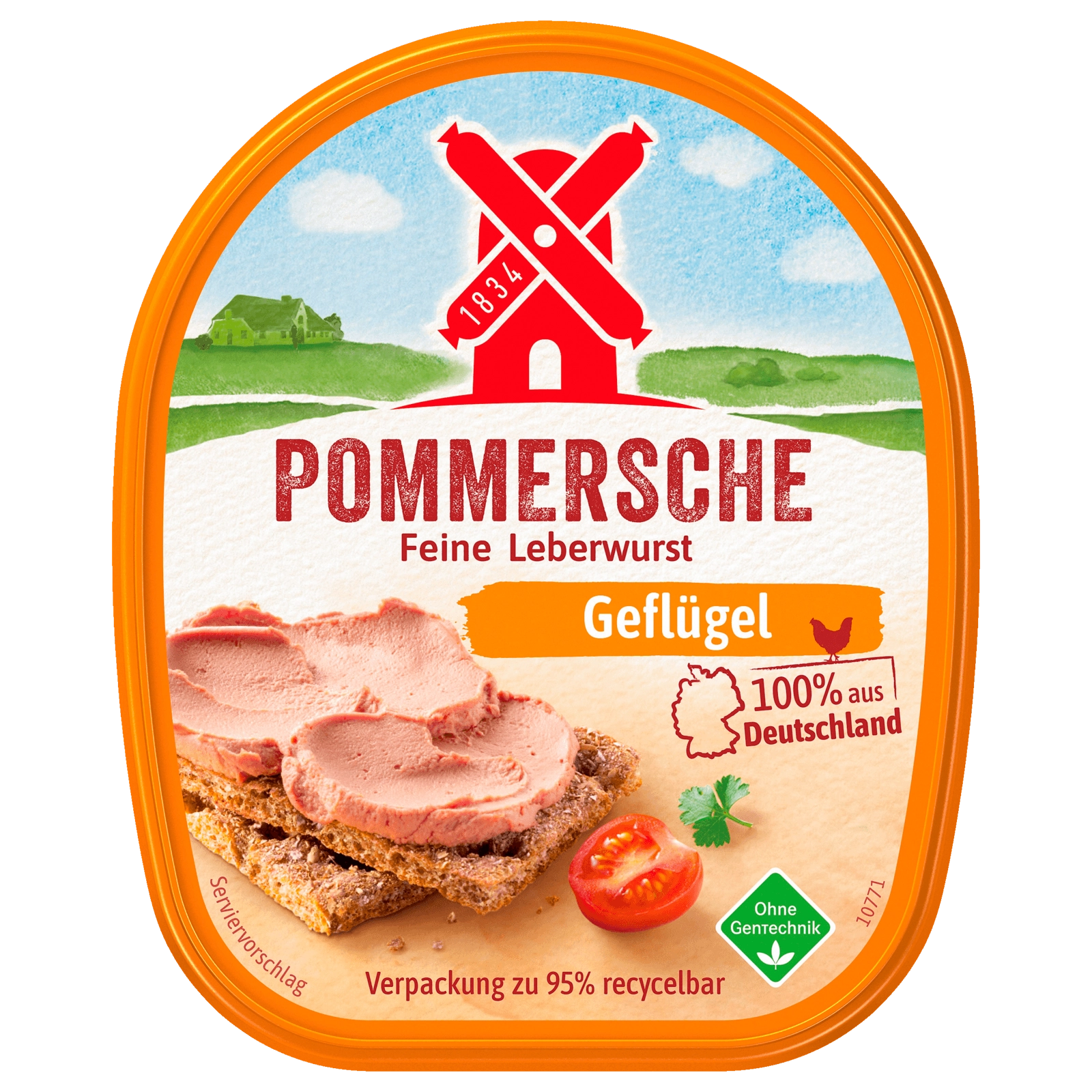 Rügenwalder Mühle Pommersche Gutsleberwurst 100% Geflügel 125g