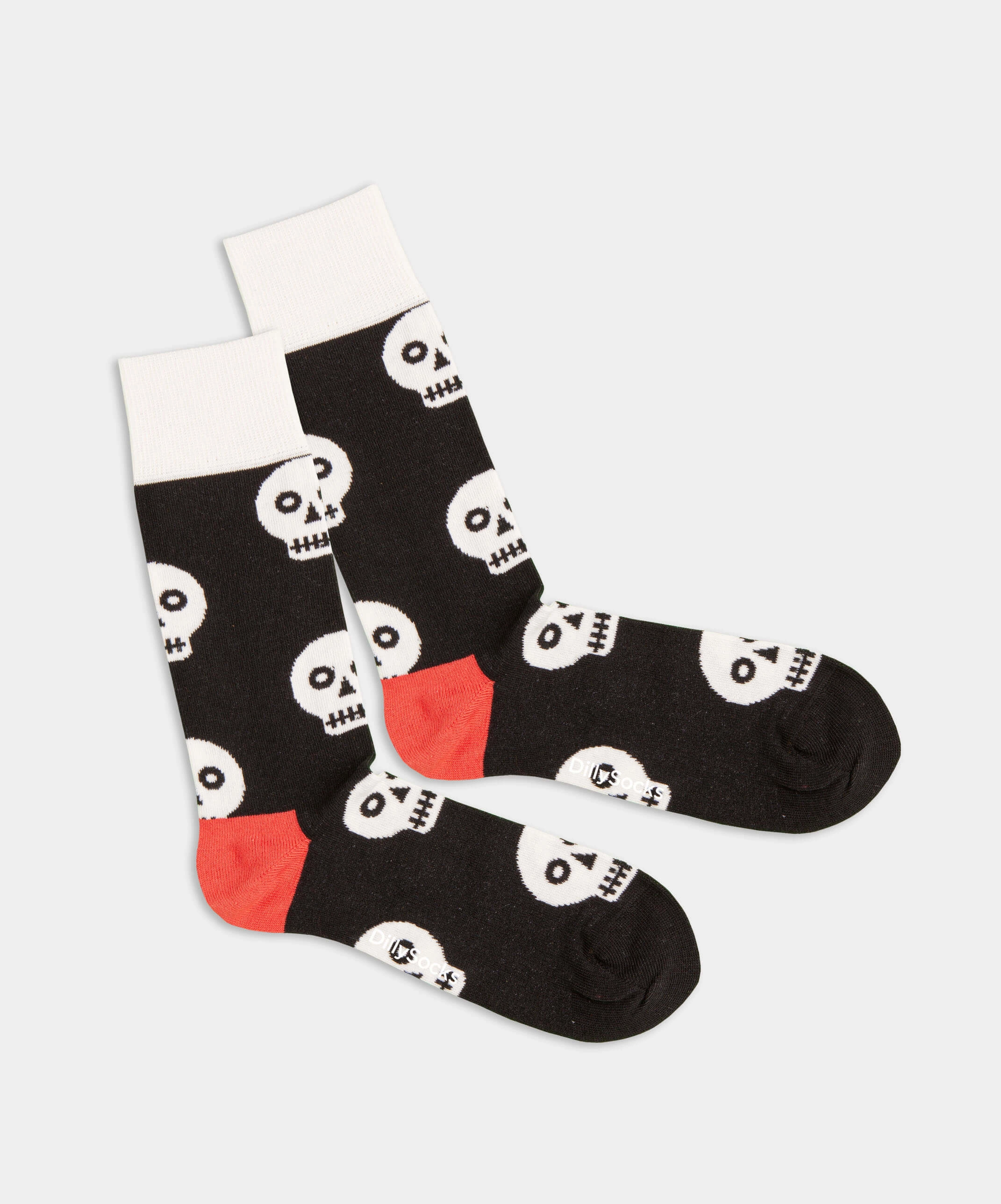 - Socken in Schwarz mit Motiv/Muster