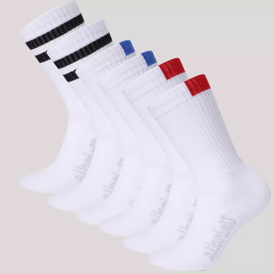 Tennissocken aus Bio Baumwolle im 6er Pack- weiß 40-44