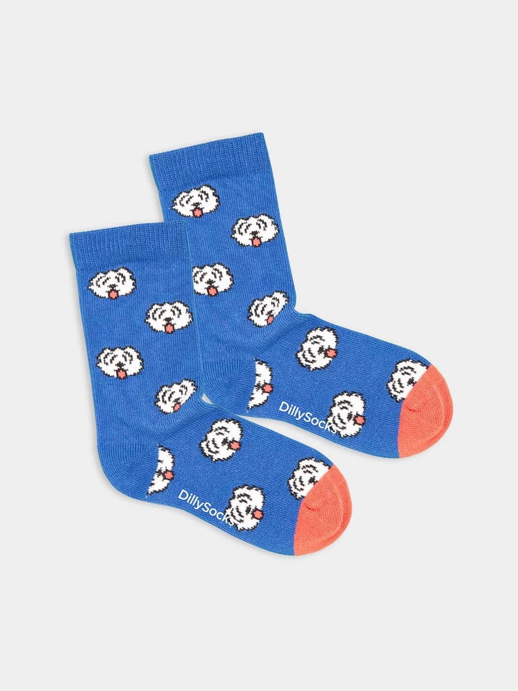 - Kindersocken in Blau mit Hund Tier Motiv/Muster