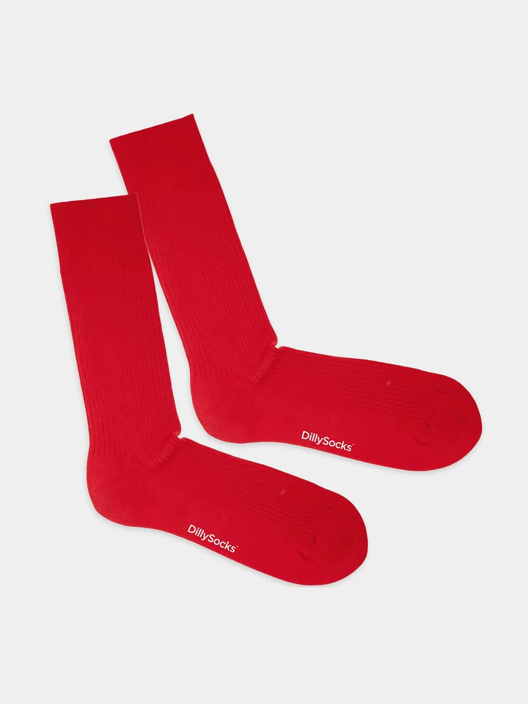 - Socken in Rot mit Uni Motiv/Muster