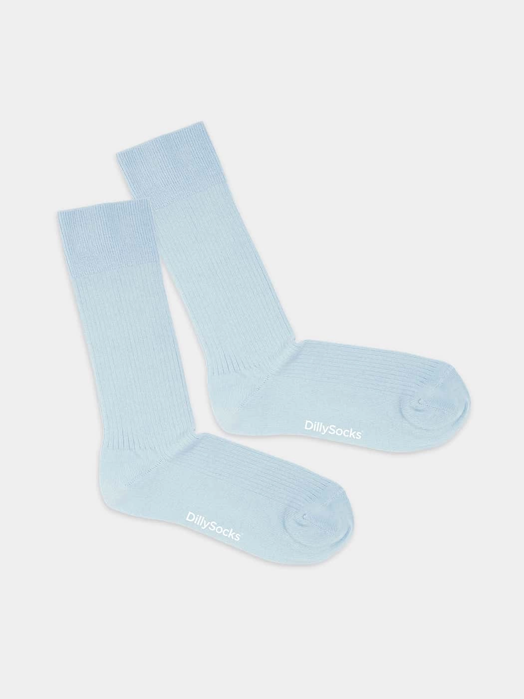 - Socken in Blau mit Uni Motiv/Muster