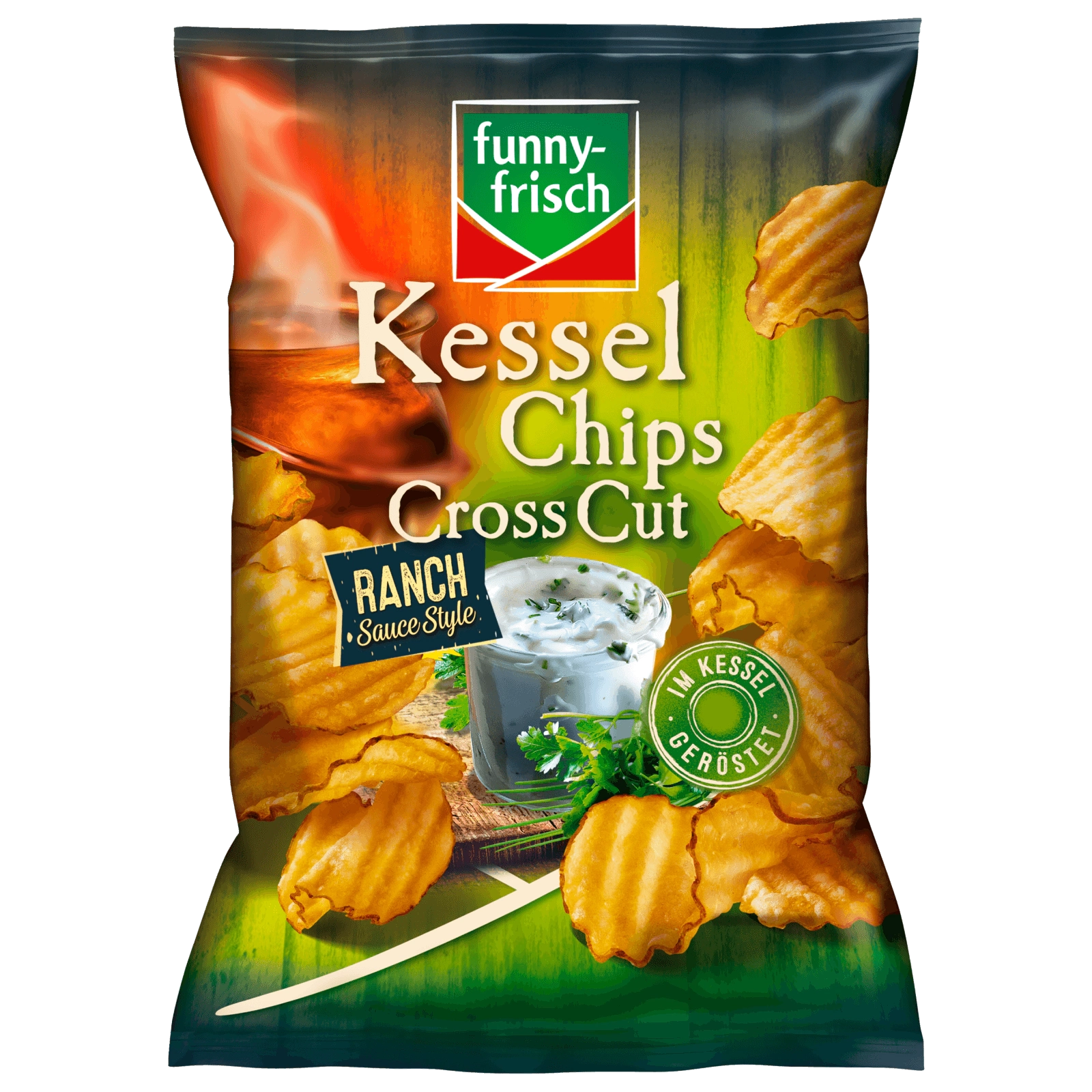 Funny-frisch Kessel Chips Cross Cut RANCH Sauce Style 120g