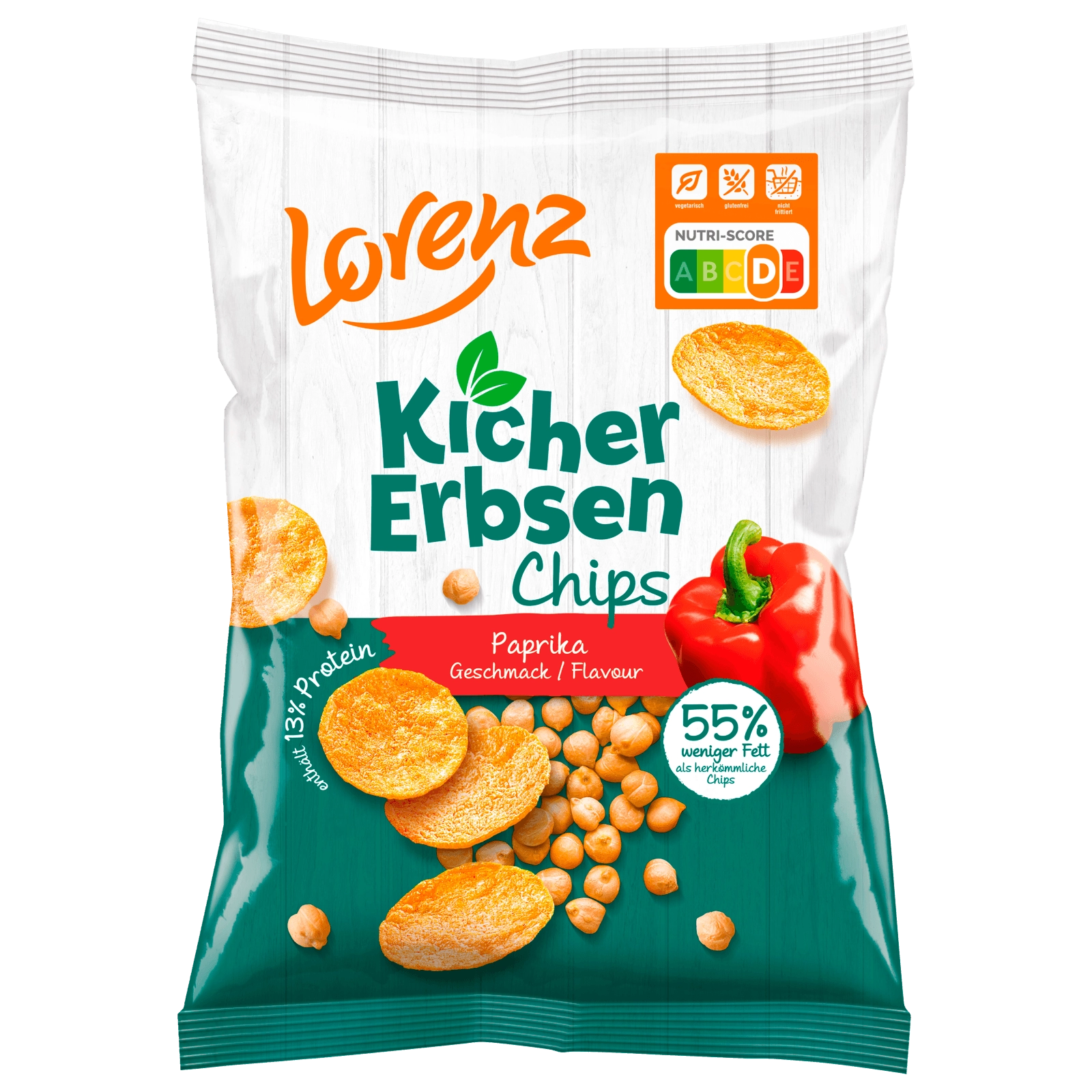 Lorenz Kichererbsen Chips Paprika 85g