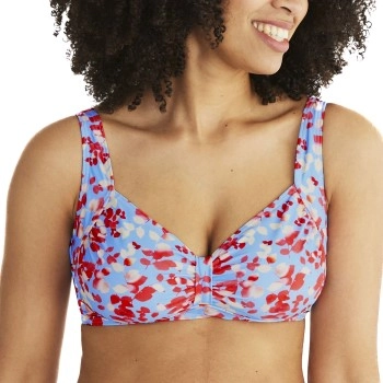 Abecita Malta Soft Bikini Bra Blau Muster B/C 90 Damen