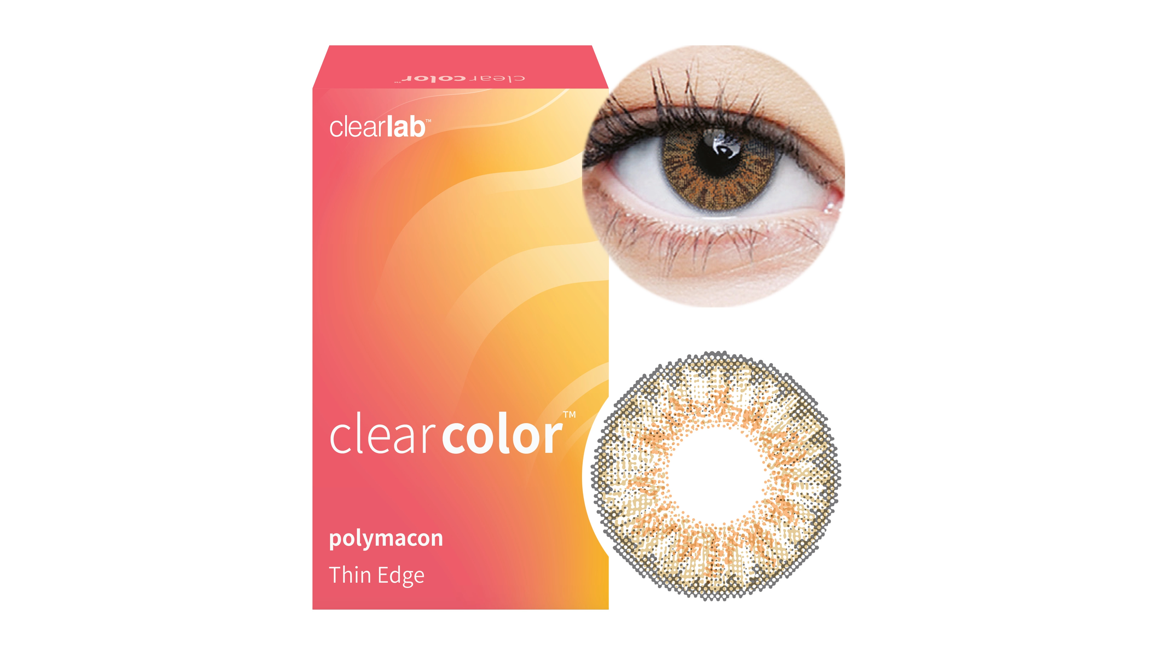 Clearcolor™ Blends - Marigold Farblinsen Sphärisch 2 Stück Kontaktlinsen; Farblinsen; Motivlinsen; Halloween; Karneval; Verkleiden; Kontaktlinsen