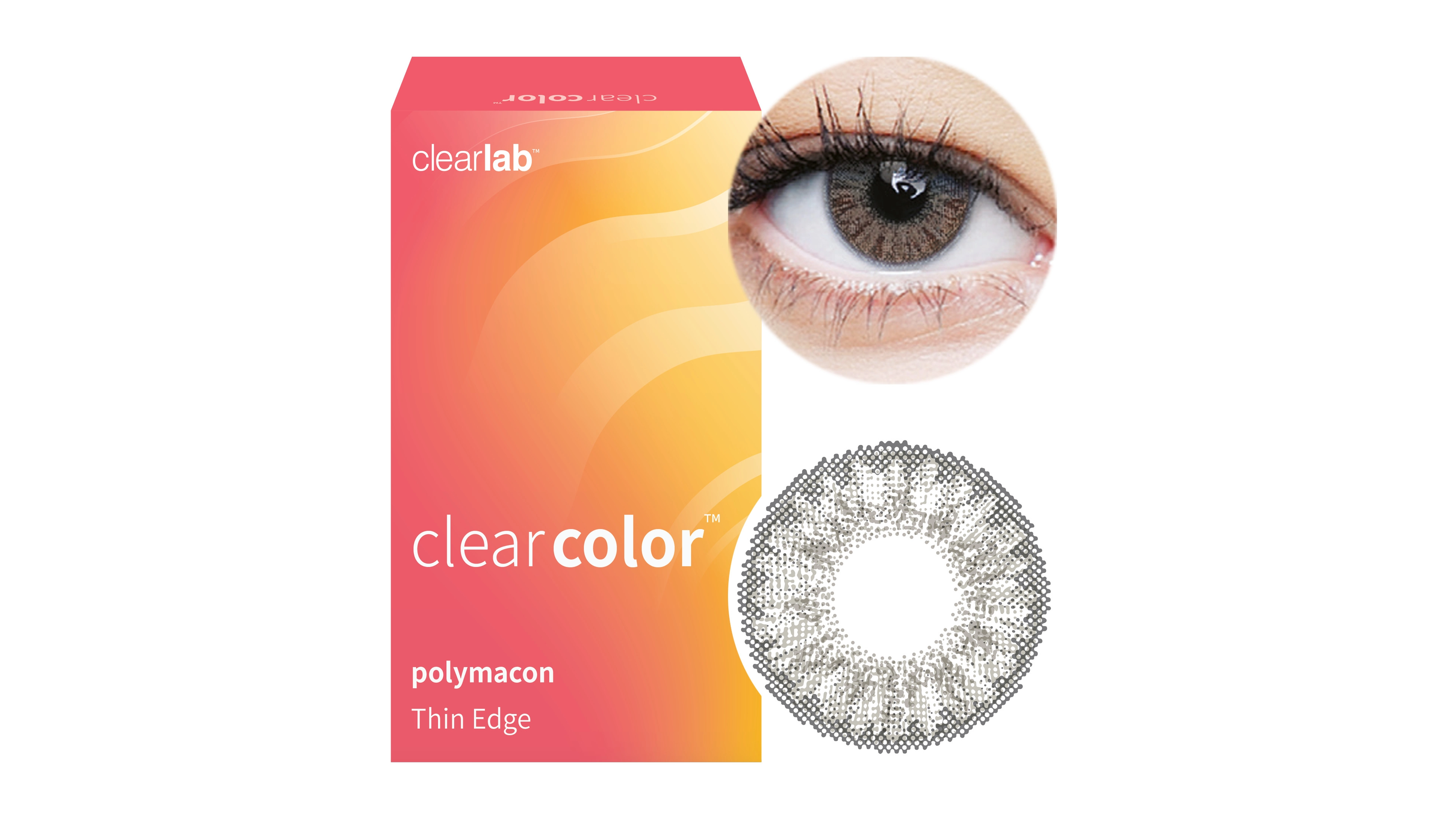 Clearcolor™ Blends - Cloud Farblinsen Sphärisch 2 Stück Kontaktlinsen; Farblinsen; Motivlinsen; Halloween; Karneval; Verkleiden; Kontaktlinsen