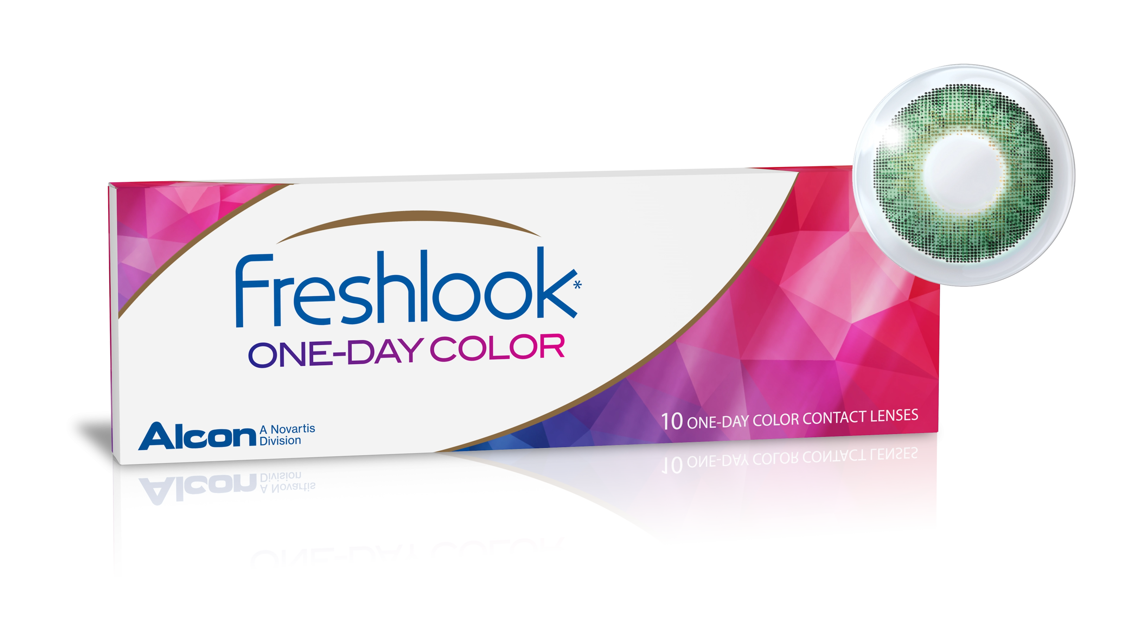 Freshlook 1 Day Gruen 10er Tageslinsen Sphärisch 10 Stück Kontaktlinsen; contact lenses; Kontaktlinsen