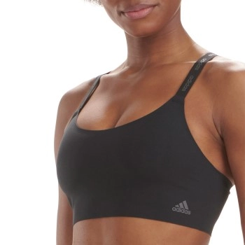 adidas BH BOS Micro Cut Free Scoop Lounge Bra Schwarz Small Damen