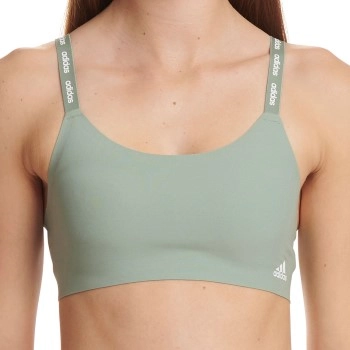 adidas BH BOS Micro Cut Free Scoop Lounge Bra Olive Small Damen