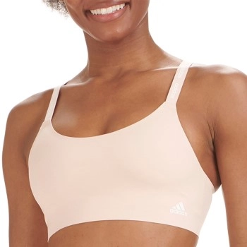 adidas BH BOS Micro Cut Free Scoop Lounge Bra Hellrosa X-Large Damen