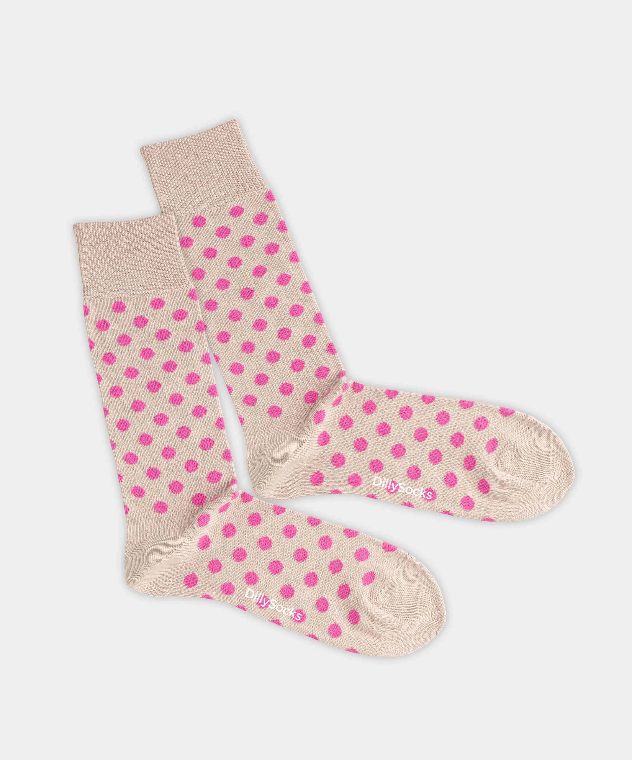 - Socken in Rosa mit Punkte Motiv/Muster