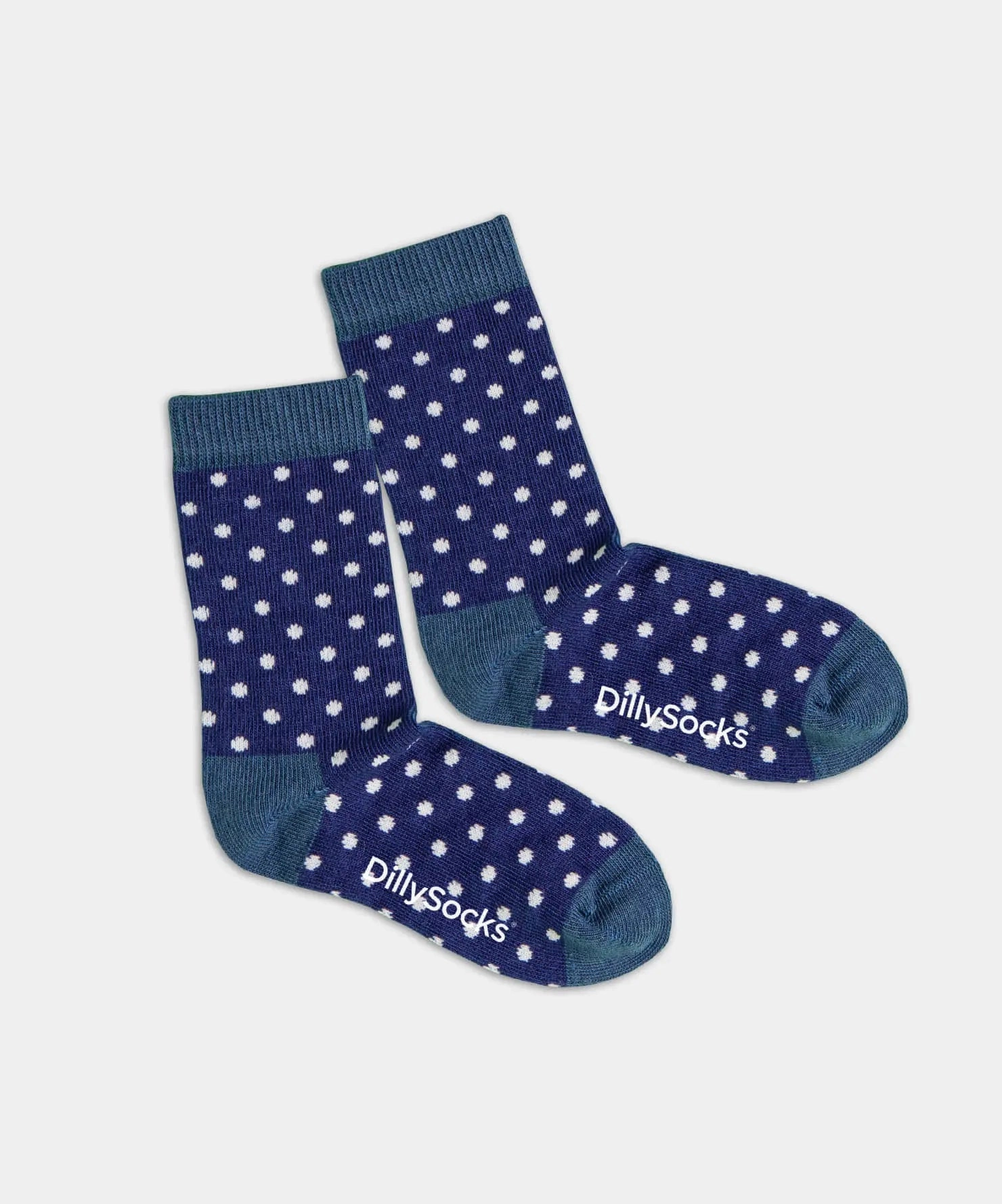 - Kindersocken in Blau mit Punkte Motiv/Muster