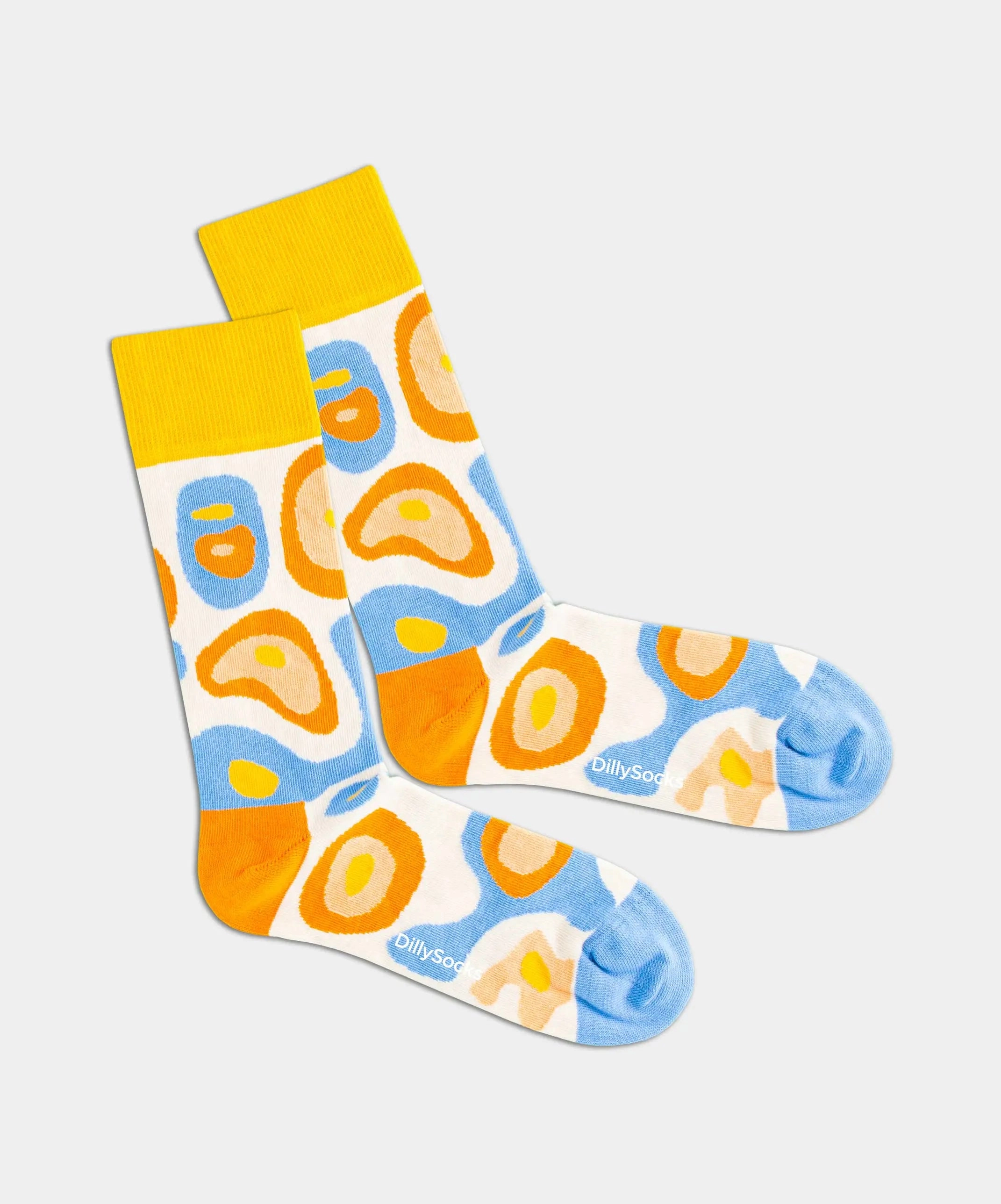 - Socken in Blau Orange mit Camouflage Motiv/Muster