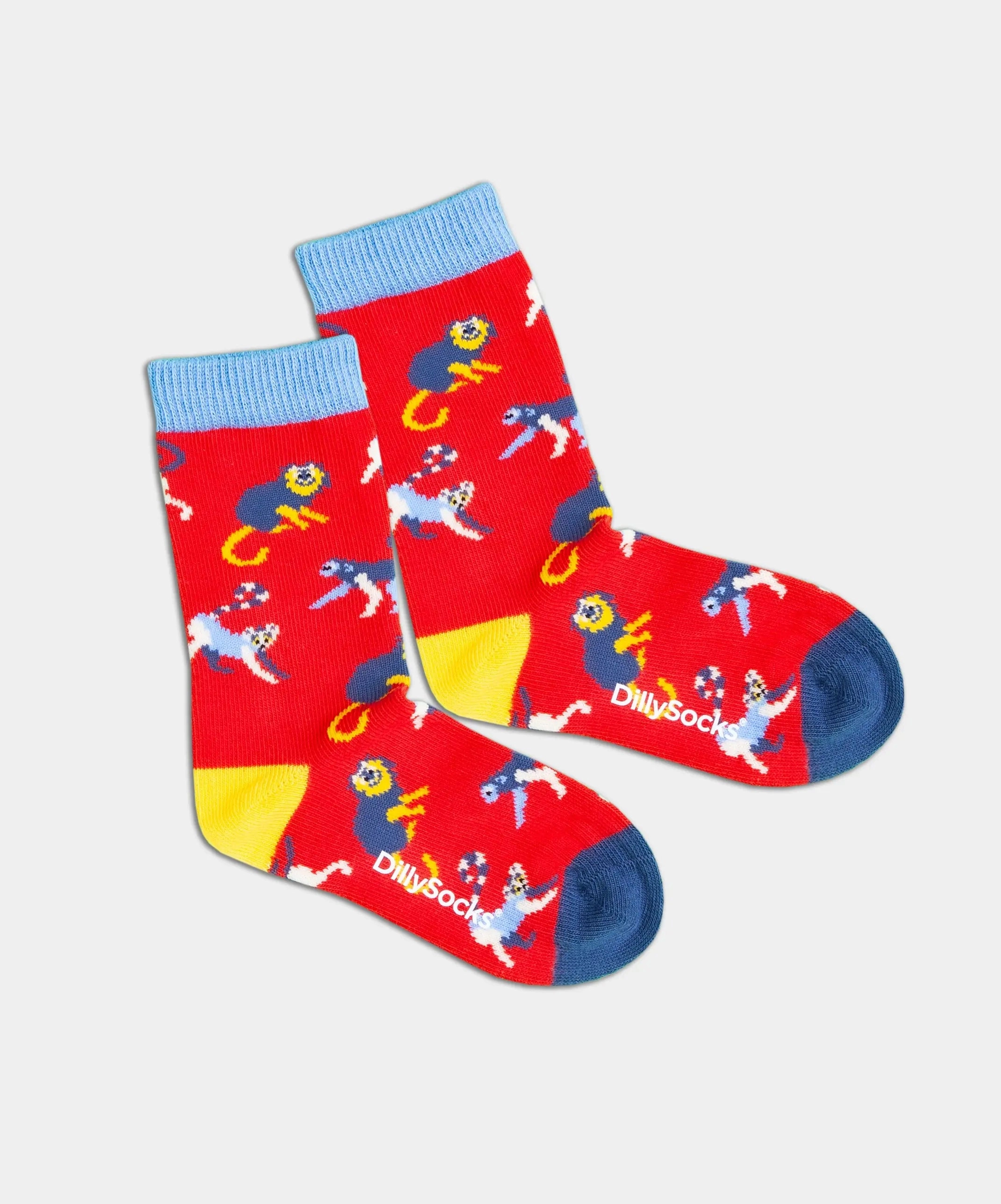 - Kindersocken in Rot mit Tier Motiv/Muster