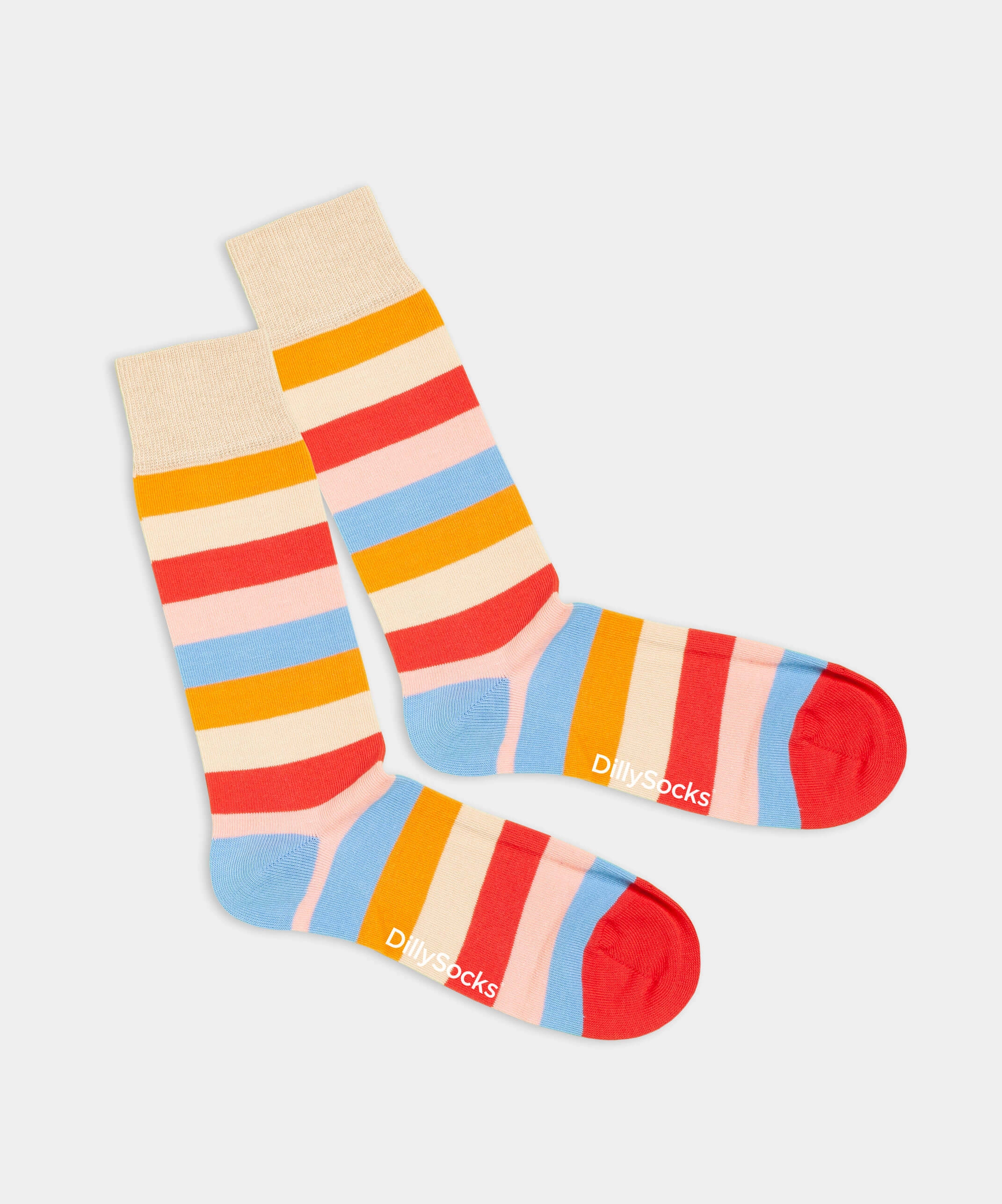 - Socken in Bunt mit Streifen Motiv/Muster