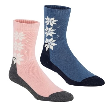 Kari Traa 2P Wool Sock Rosa/Blau Gr 36/38