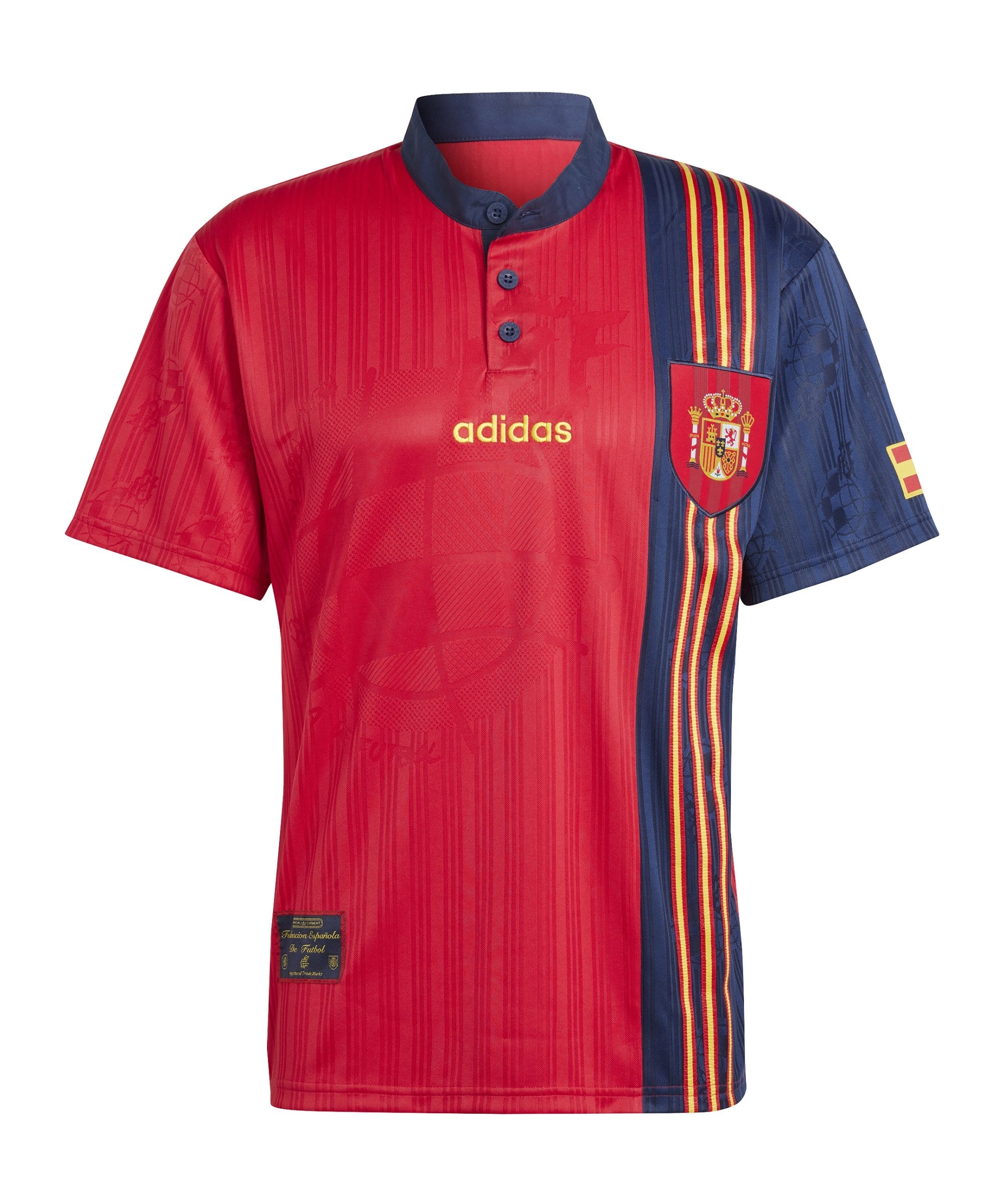 adidas Spanien 1996 Trikot Home Rot