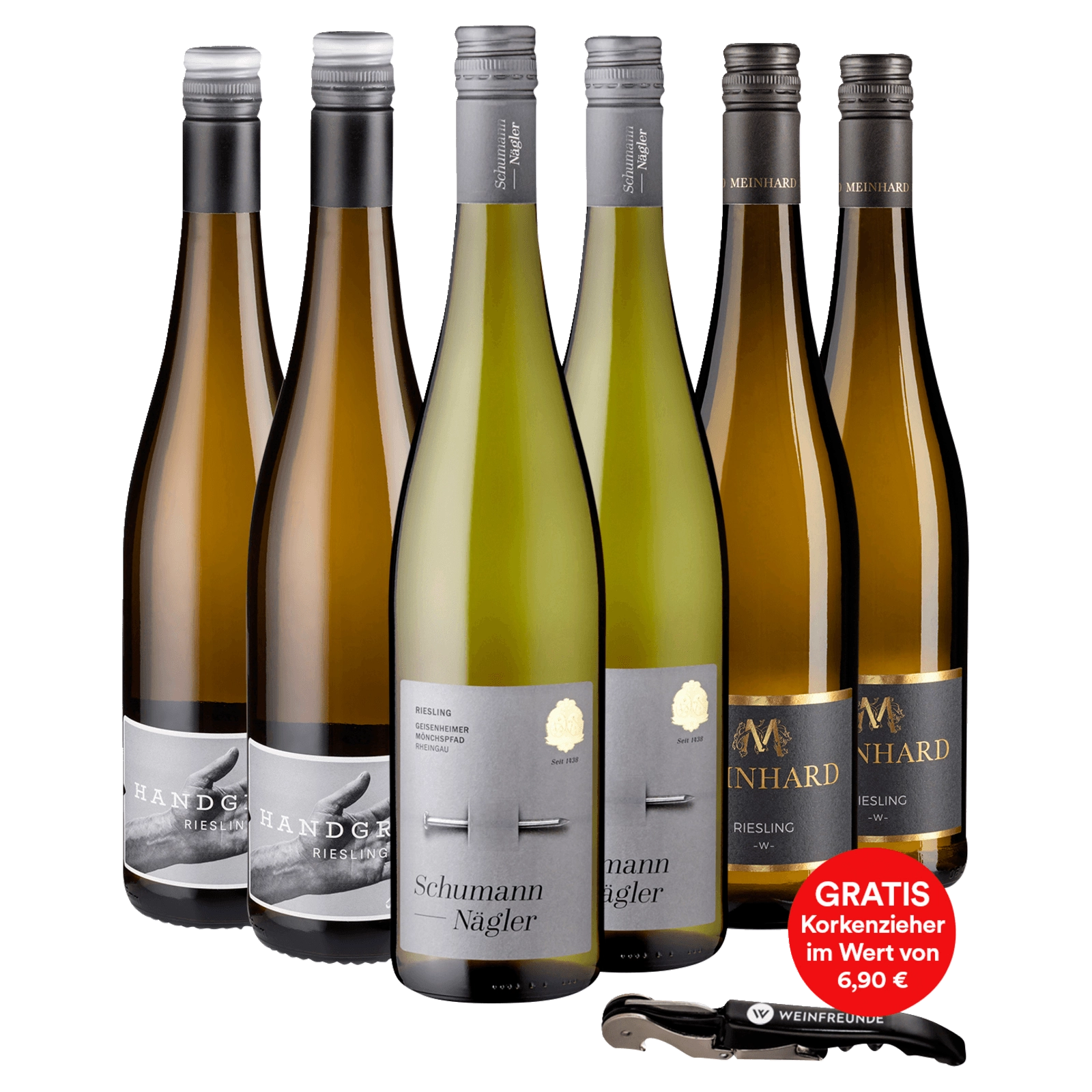 Weinset Weißwein Riesling Topseller, 3er Set, 6x0,75l