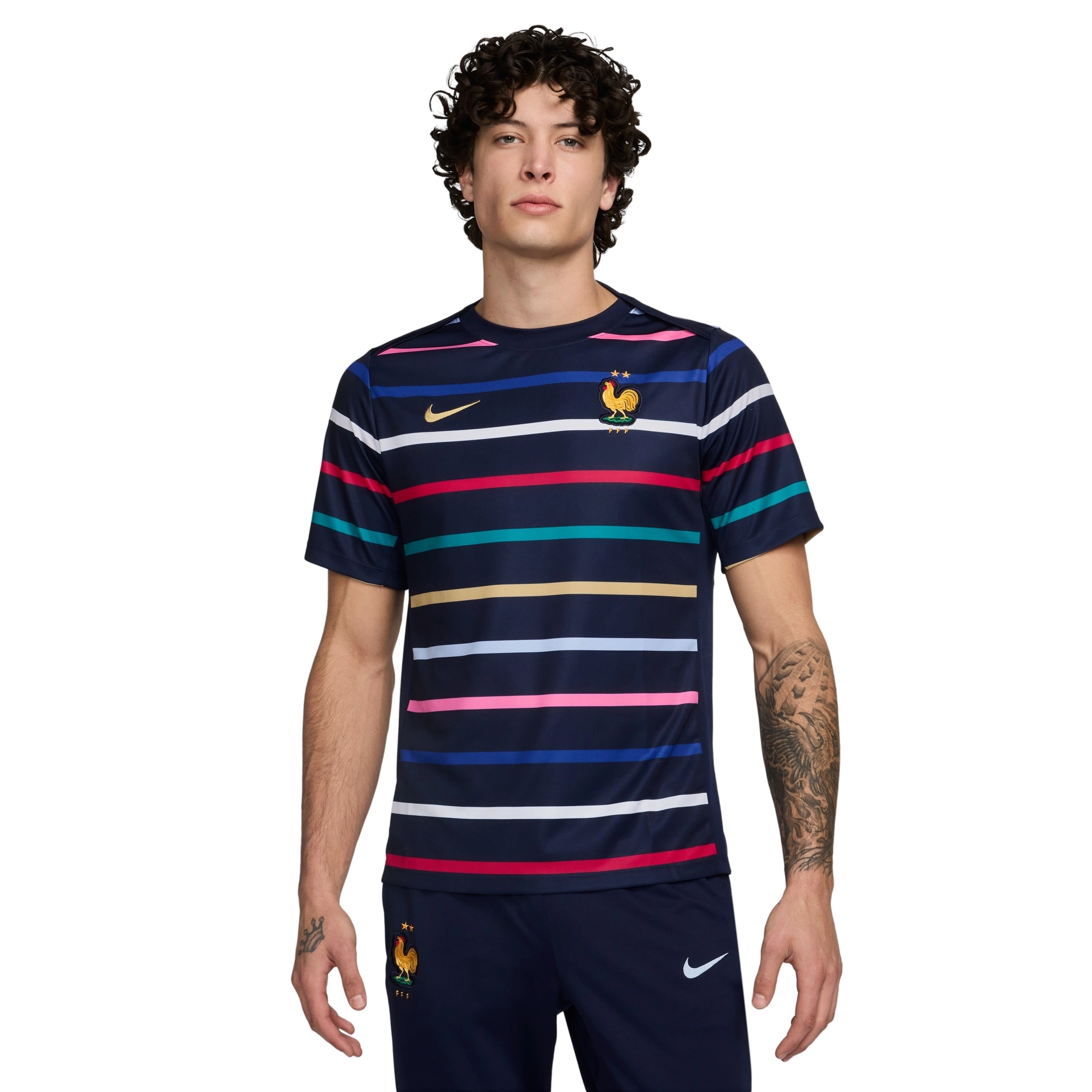 Aufwärmtrikot Frankreich Dri-FIT Academy Pro Euro 2024