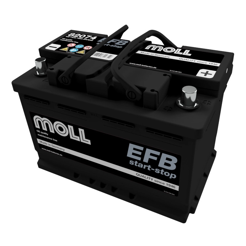 MOLL start-stop EFB 82074 Autobatterie 74Ah (ersetzt MOLL 82070 EFB)