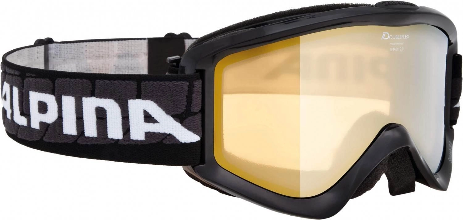 Alpina Smash 2.0 Multi Mirror Skibrille (831 schwarz, Scheibe: MULTIMIROR, gold)